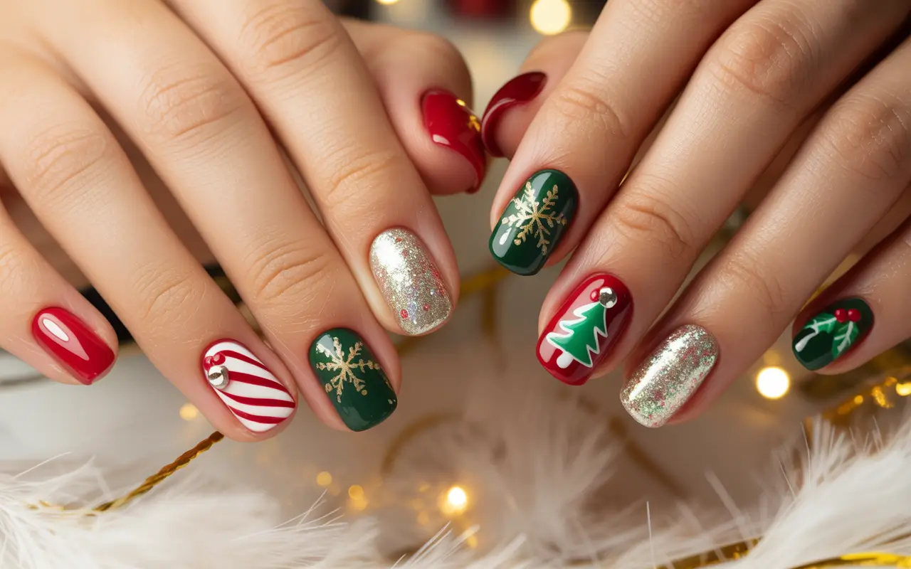 ТОП-33 Ідей Різдвяного Манікюру 2025: Тренди, що ПІДКОРЯТЬ серця!