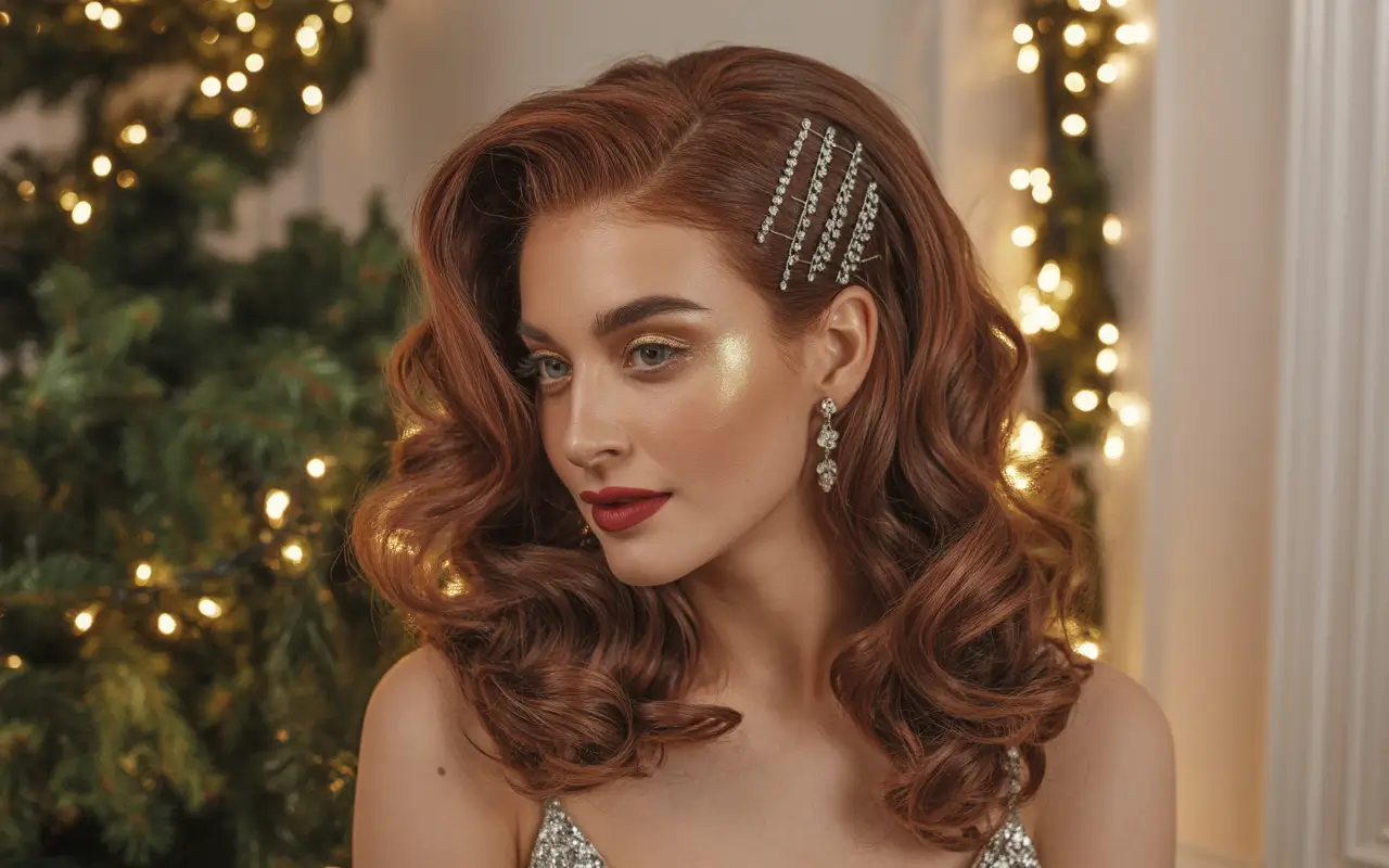 46 Модних Зачісок на Різдвяну Вечірку 2025: Будьте Королевою Свят!