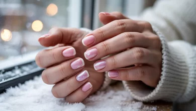Манікюр зими 2026: 49 чарівних варіантів рожевих зимових нігтів