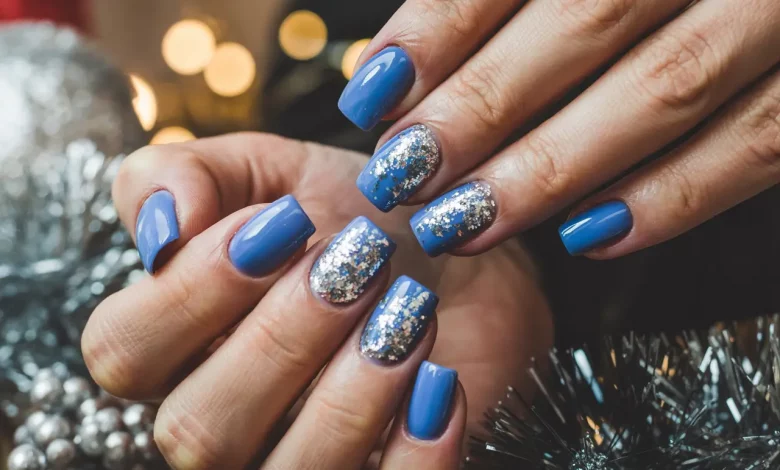 Зимова Казка на Нігтях: ТОП-49 Синіх Зимових Дизайнів 2026