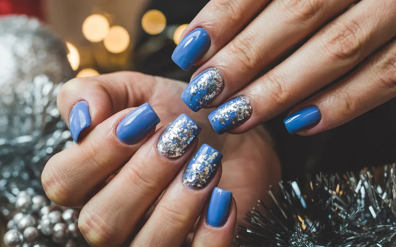 Зимова Казка на Нігтях: ТОП-49 Синіх Зимових Дизайнів 2026