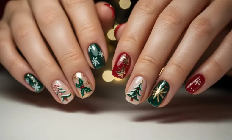 Модні Різдвяні Гель-Нігті 2025: 22 Супер Ідеї для Твого Чарівного Образу!