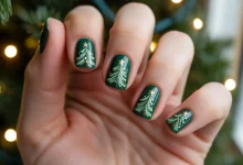 Нігті «Різдвяна ялинка» 2025: 42 унікальні ідеї для чарівної зими