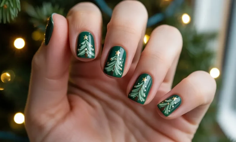 Нігті «Різдвяна ялинка» 2025: 42 унікальні ідеї для чарівної зими