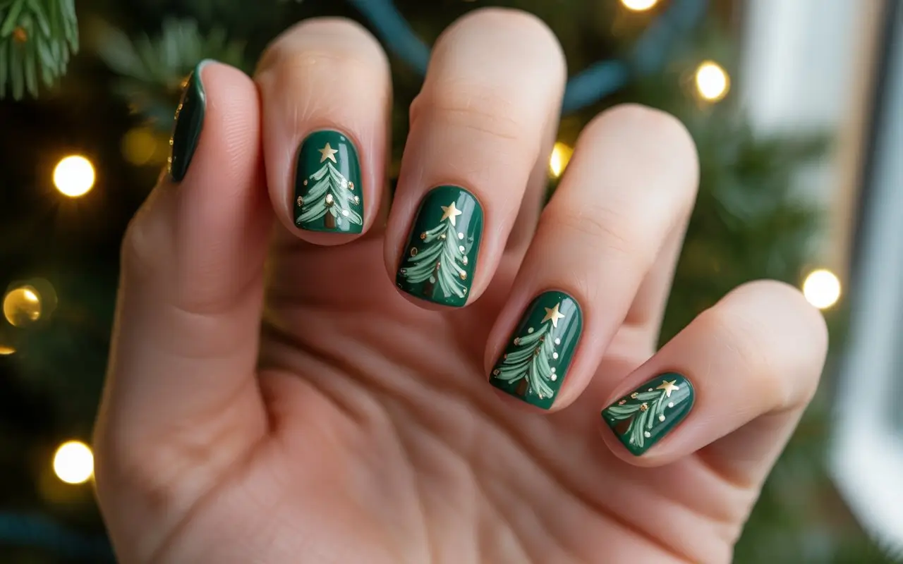 Нігті «Різдвяна ялинка» 2025: 42 унікальні ідеї для чарівної зими