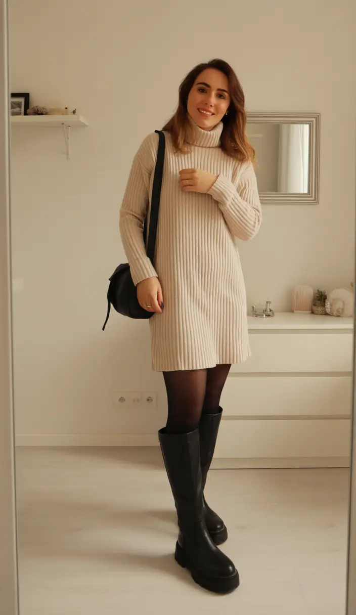 Зимний минимализм Крем Декабрь 2025 Трендовые идеи для нарядов