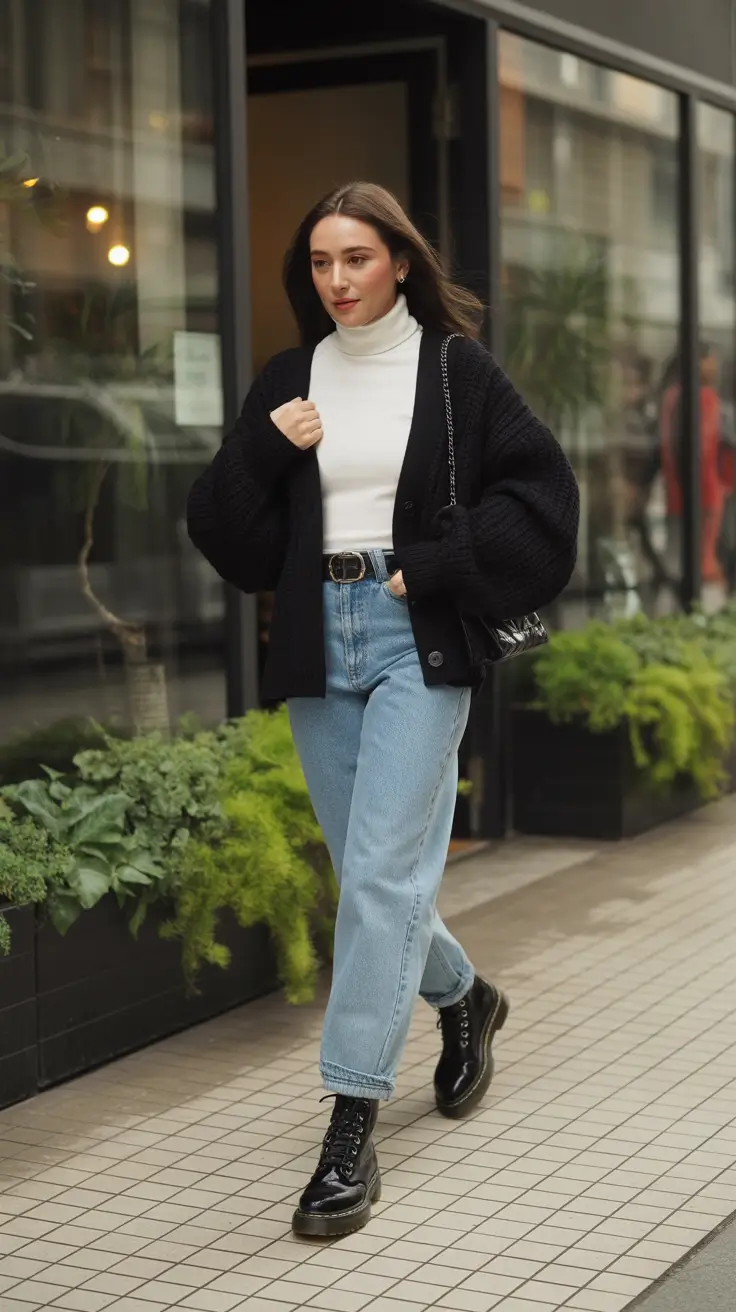 раннезимние наряды 2025 High-Low Office Chic