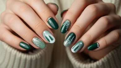 Зелені Зимові Нігті 2026: 54 Свіжі Дизайни, Що Підкорять Серця!