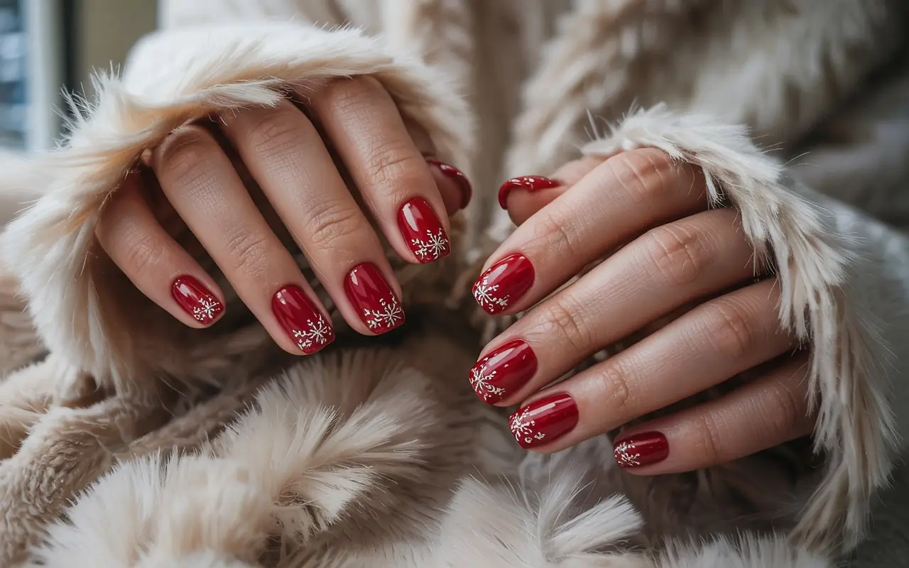 Червоні Різдвяні Нігті 2025: 45 Ефектних Варіантів для Вашого Манікюру!