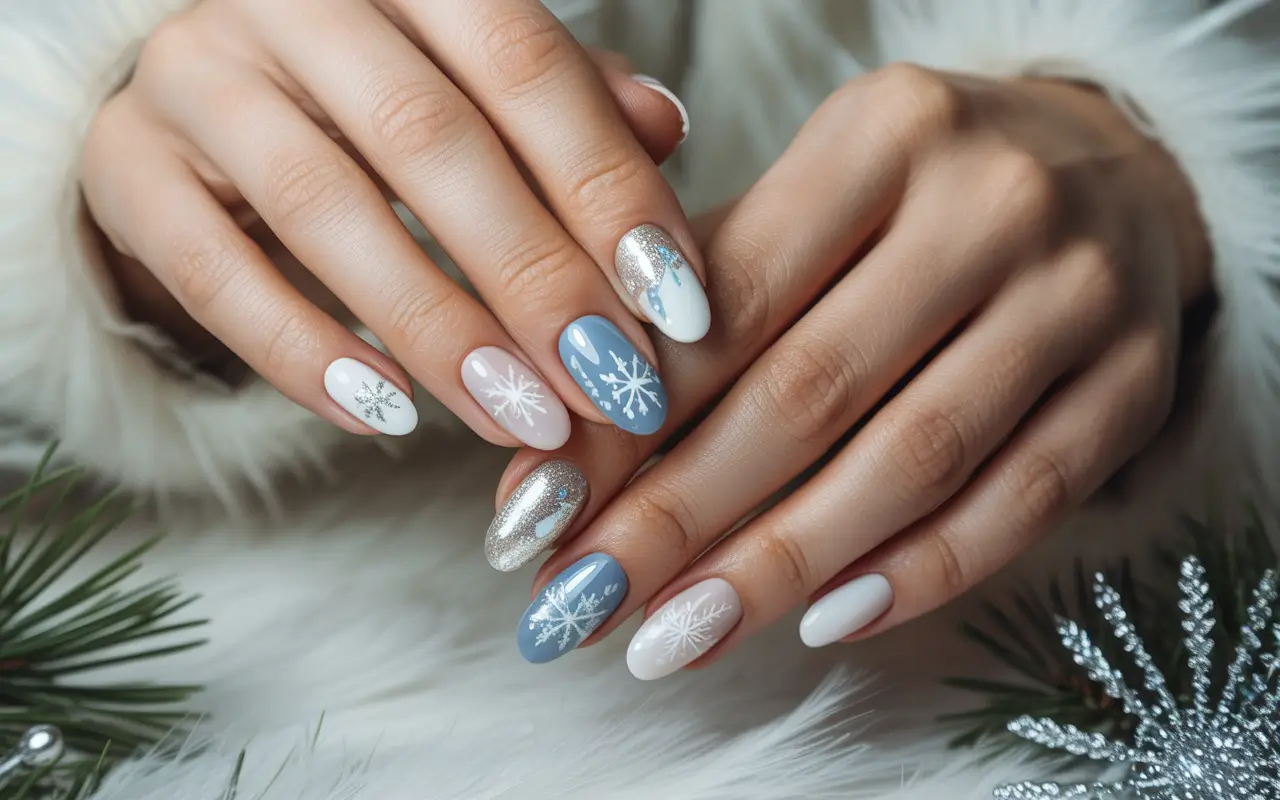 ТОП-50 Зимових Акрилових Нігтів 2026: Ваші Руки Засяють Цього Сезону!