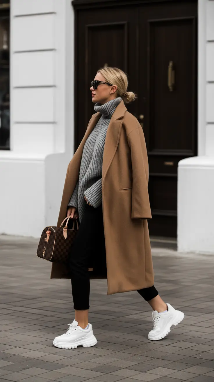 модные зимние наряды 2025/2026 Скандинавский минимализм в движении