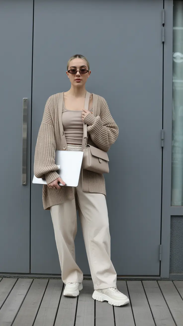 модные зимние наряды 2025/2026 Современная минималистичная энергия студентки