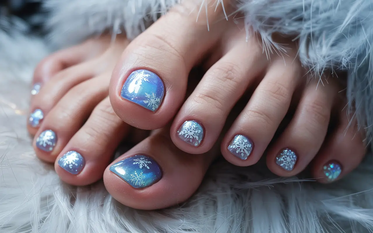 Зимові Нігті на Ногах: 46 Свіжих Ідей для Незабутнього Образу!