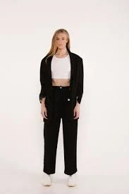 outerwear оверсайз блейзер з тенселю - чорний theholybase.com $11600