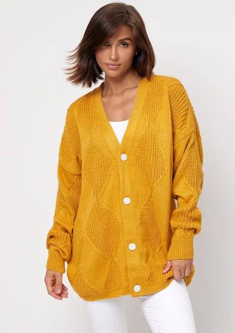 outerwear М'який в'язаний кардиган гірчичного кольору CandyStyle $1199
