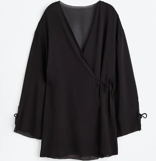 outerwear Шифоновий халат, Чорний, Різні розміри Home Zone $1485