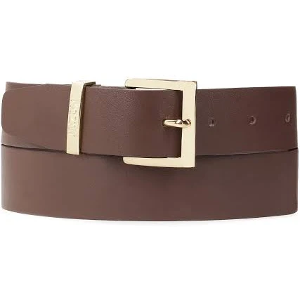 accessory Класичний темно-коричневий ремінь із золотою пряжкою Kazar $2499