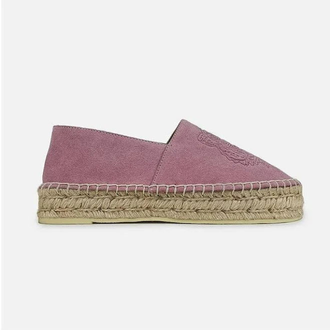 shoes Еспадрільї весна-літо з натуральної замші на середній платформі рожеві 40, Fashion, К62155р. Жіночі сліпони ROZETKA $1920