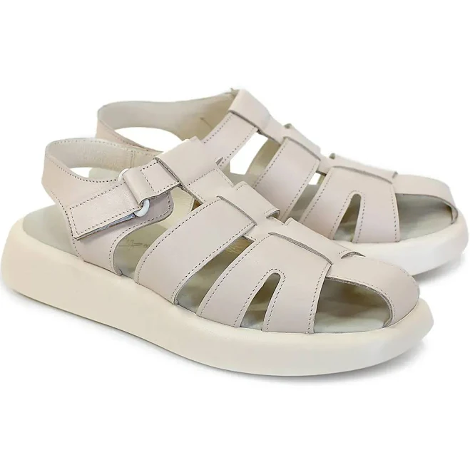 shoes Сандалі жіночі шкіряні бежеві 592-1 Max Mayar $990