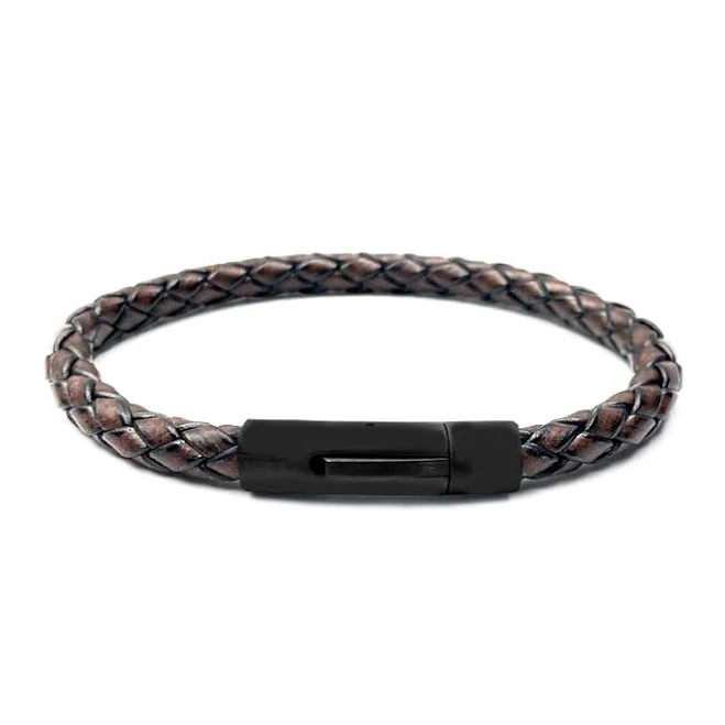 accessory Шкіряний браслет коричневий demoda.com.ua $720