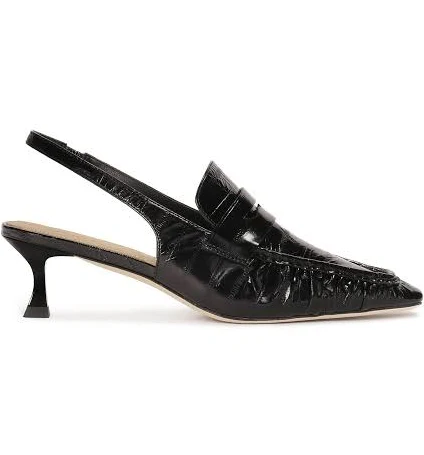 shoes Чорні туфлі-човники з відкритим носком на підборах Kazar $9799