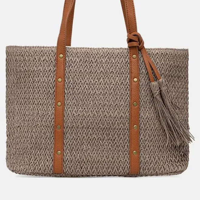 bag Answear.LAB сумка-шоппер женская плетеная коричневая answear.ua $1999