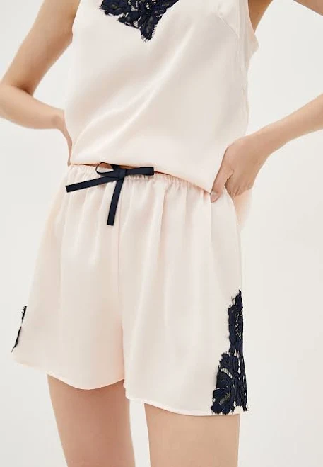 shorts Атласні шорти з мереживом Ariya DolceDonna Dolcedonna $490