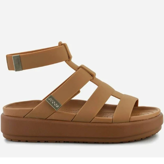 shoes Жіночі сандалії Crocs Brooklyn Luxe Gladiator Tan/Tan 209557-2U3 34-35 (W5) 21 см Світло-коричневі (196265622900). Жіночі сандалі ROZETKA $1549