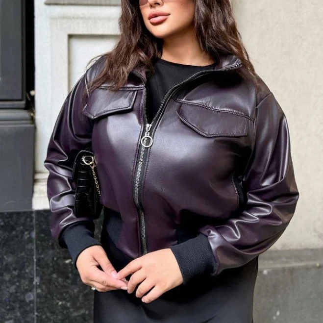 outerwear Бомбер укорочений з еко-шкіри No 1139 Ivoire $1099