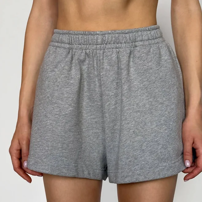 shorts Шорти трикотажні міні бавовняні, сірий меланж Rikky Hype Rikky Hype $840