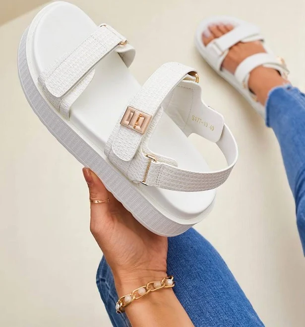 shoes Royalfashion Kallisto &ndash; Білі жіночі сандалі на платформі Royalfashion.com.ua $930