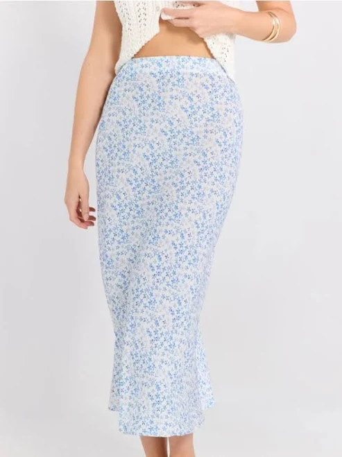 skirt Sinsay Максі-спідниця з квітковим принтом Sinsay $399