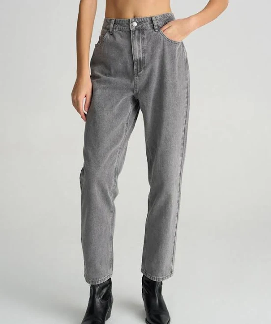 jeans Жіночі прямі джинси STATICA з високою талією сірі Diverse $2499