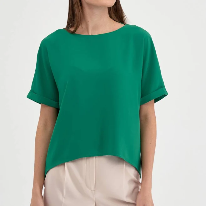 топи Асимметричный топ зеленого цвета Natali Bolgar $1198