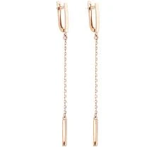 accessory Довгі Сережки Із Червоного Золота З Підвісами AURUM jewelry $13775