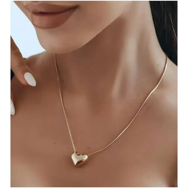accessory Тонкий золотистий ланцюжок кулон з підвіскою Серце. Біжутерні кулони та підвіски ROZETKA $296