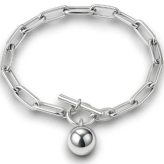 accessory Срібний браслет масивний з великими ланками balabinka.com.ua $3690