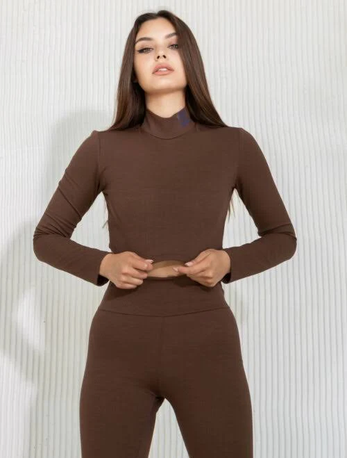 top Топ з довгим рукавом у рубчик totalfit.com.ua $640