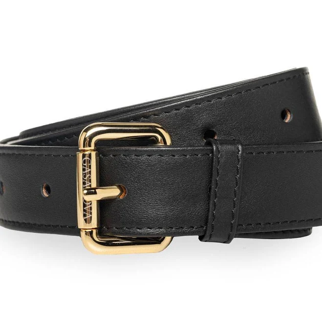 accessory Ремінь шкіряний широкий чорний nieshe.com.ua $7500