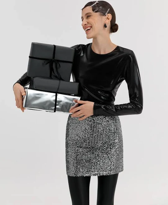 skirt DiaDia Спідниця міні з лелітками срібна diadia $1290