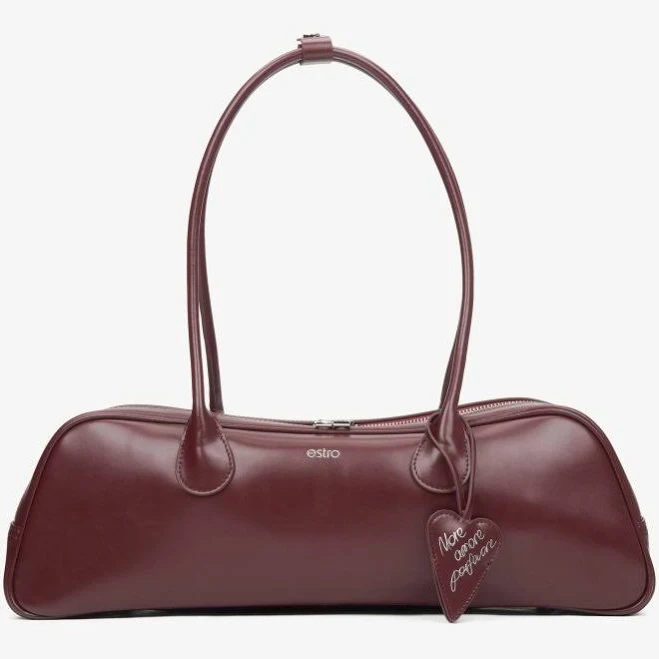 bag Estro Сумка-багет шкіряна бордова / розмір Estro $4380