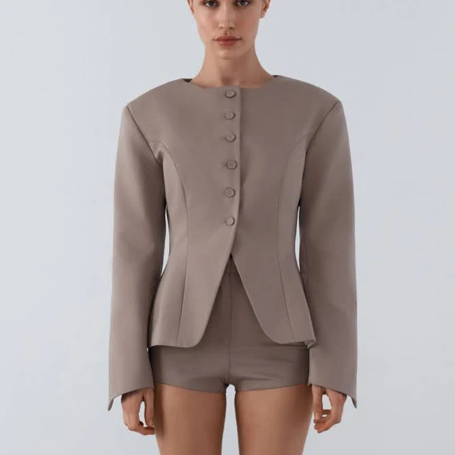 jacket Papaya | блейзер приталеного крою хs бежевий papaya.ua $5190