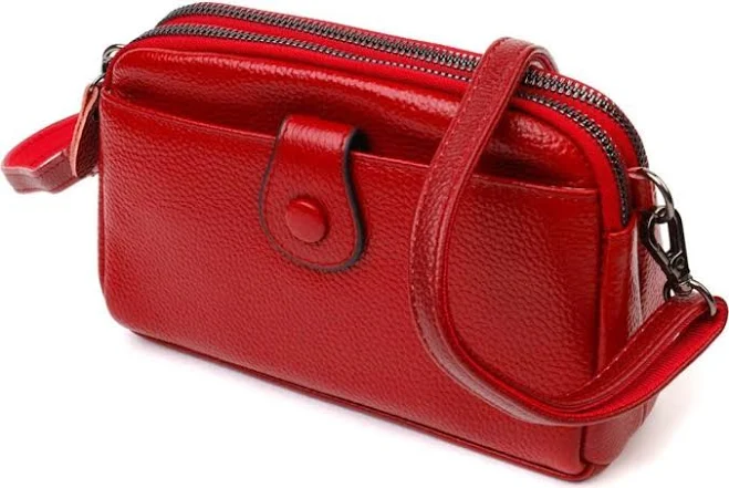 bag Червона жіноча сумка-клатч маленького розміру з натуральної шкіри Vintage (2422125) MODNOTAK $1569