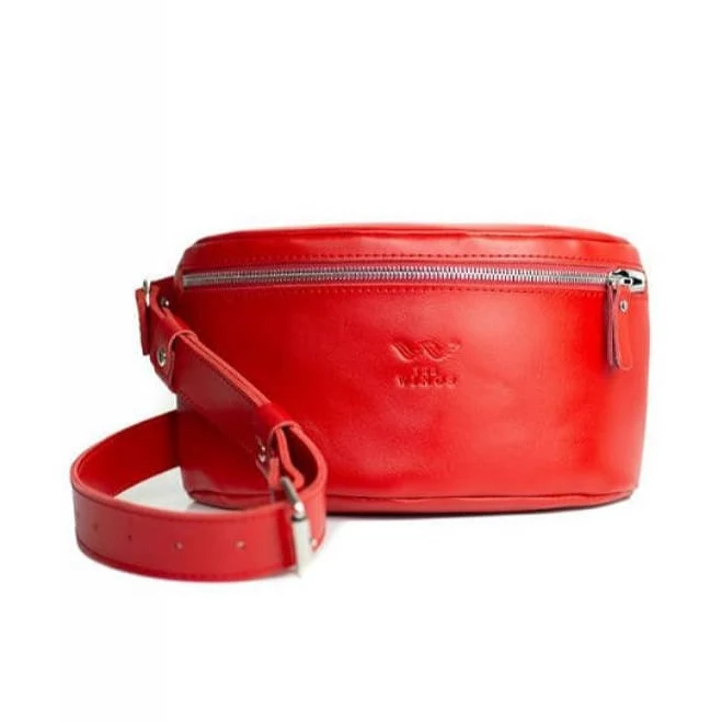 bag Сумка Поясна Wings BeltBag Червона Винтажна TW-BeltBag-Red-Ksr Червоний 7bags.com.ua $2190