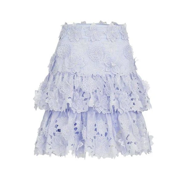 skirt Жіноча Спідниця Zimmermann LOVESTRUCK лавандова - Жінкам | Одяг | Спідниці, фіолетовий, льон 100% Cult Fashion Group $7830